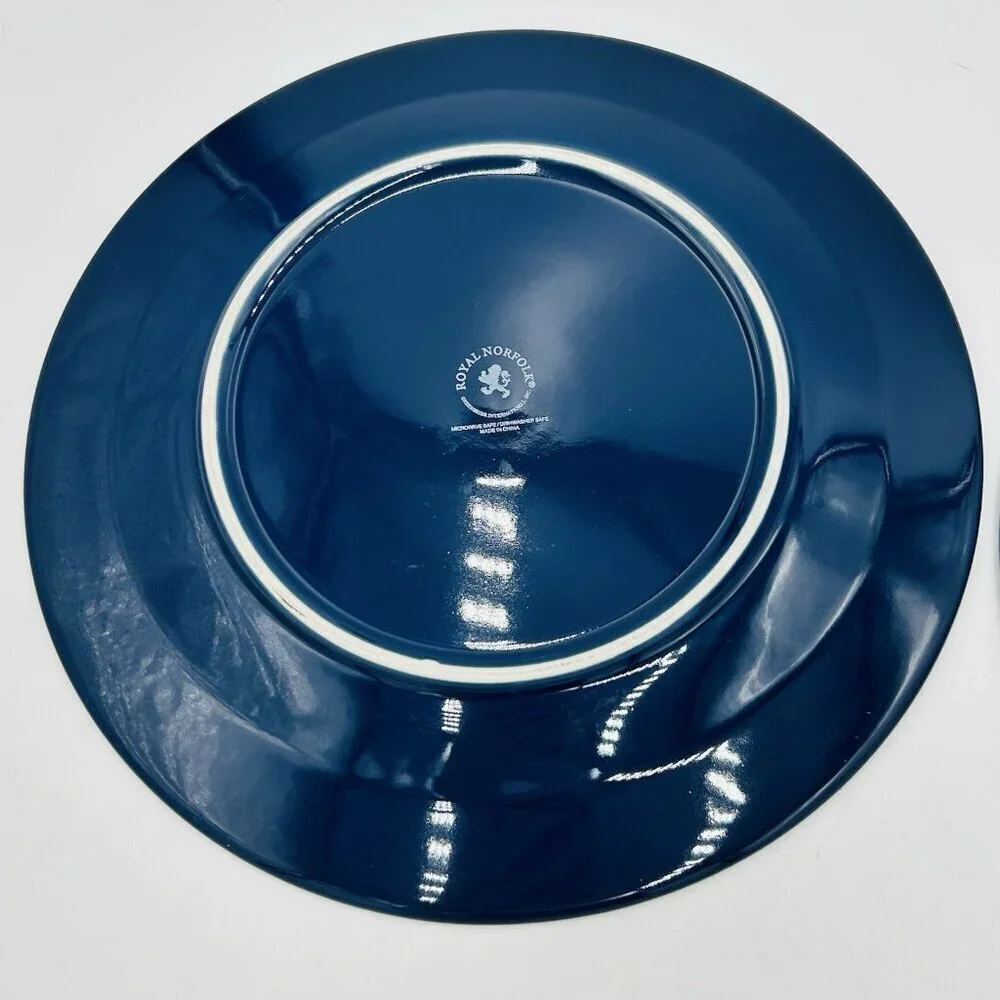 Royal Norfolk Blue Beaded Edge Rim 10.5